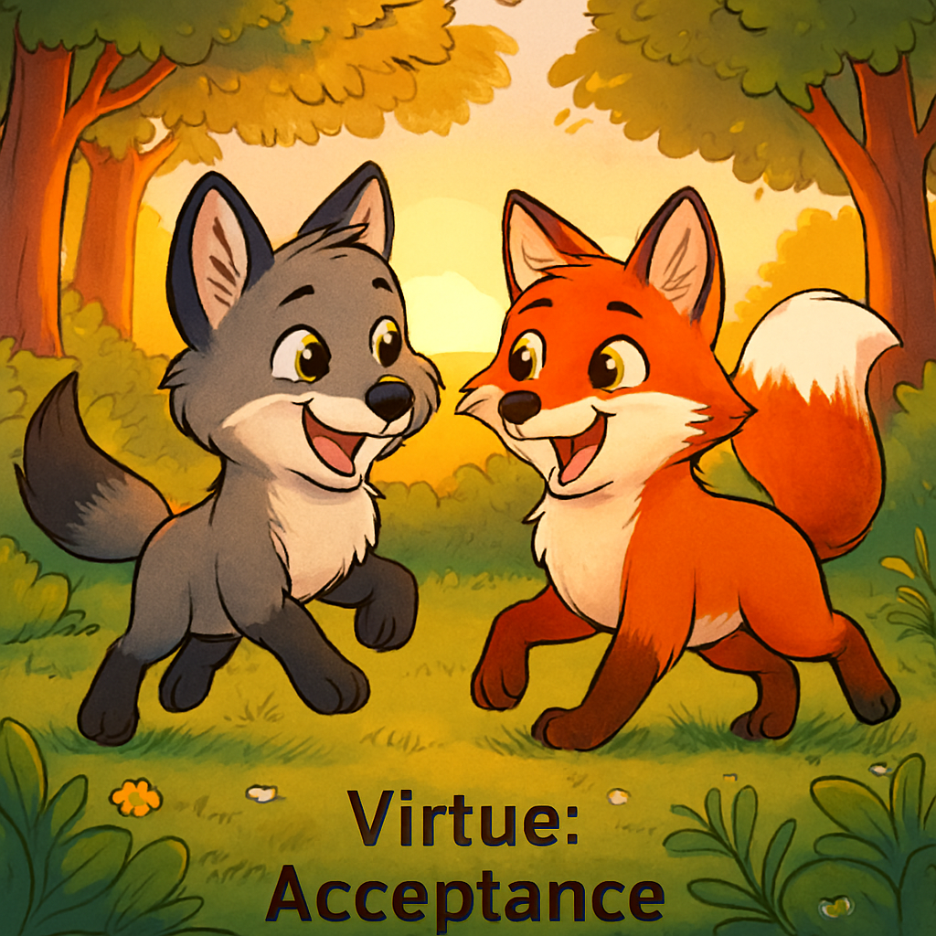 Lily and Charlie playing in the backyard